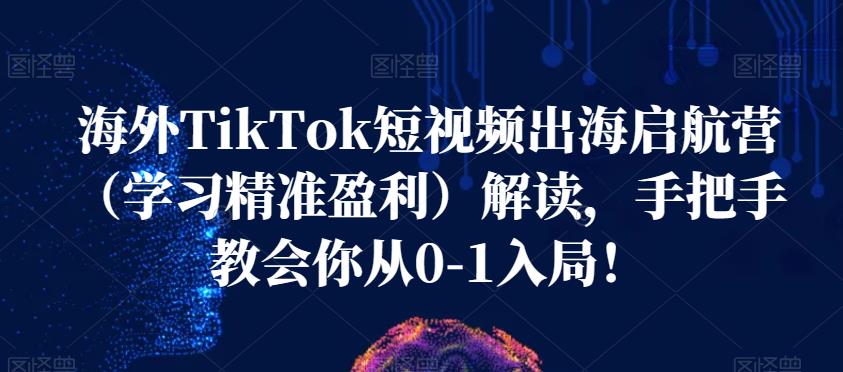 海外TikTok短视频出海启航营（学习精准盈利）解读，手把手教会你从0-1入局！汇创网-网创项目_汇创网_中创网_福缘网_冒泡网_网创项目平台汇创网
