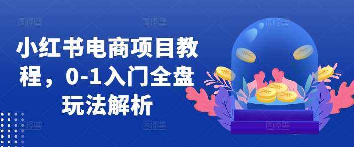 小红书电商项目教程，0-1入门全盘玩法解析汇创网-网创项目_汇创网_中创网_福缘网_冒泡网_资源整合平台汇创网