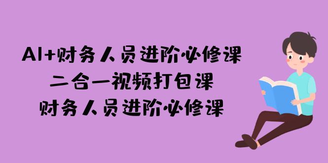AI + 财务人员进阶必修课二合一视频打包课，财务人员进阶必修课汇创网-网创项目_汇创网_中创网_福缘网_冒泡网_资源整合平台汇创网