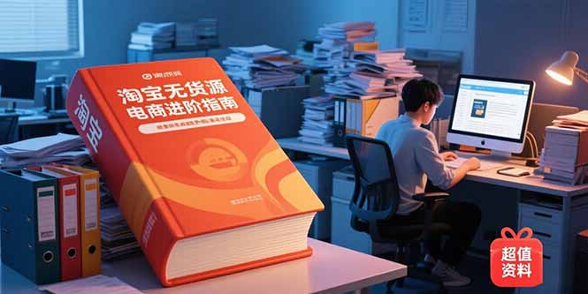 （15317期）淘宝无货源电商进阶指南，包含新人课、进阶课，配套资料，蓝海选品等汇创网-网创项目_汇创网_中创网_福缘网_冒泡网_资源整合平台汇创网