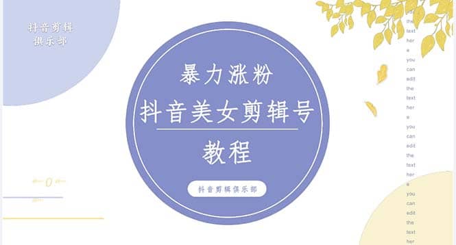 抖音快手暴力涨粉美女混剪视频教程 百分百过原创图片教程 附带违规申诉方法汇创网-网创项目_汇创网_中创网_福缘网_冒泡网_网创项目平台汇创网