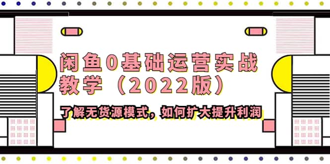 闲鱼0基础运营实战教学（2022版）了解无货源模式，如何扩大提升利润汇创网-网创项目_汇创网_中创网_福缘网_冒泡网_资源整合平台汇创网