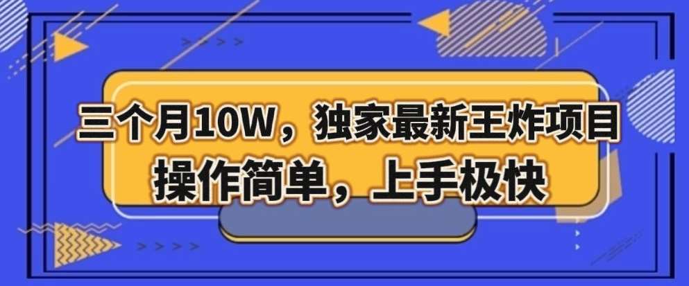 三个月10W，独家最新王炸项目！操作简单，上手极快【揭秘】汇创网-网创项目_汇创网_中创网_福缘网_冒泡网_网创项目平台汇创网