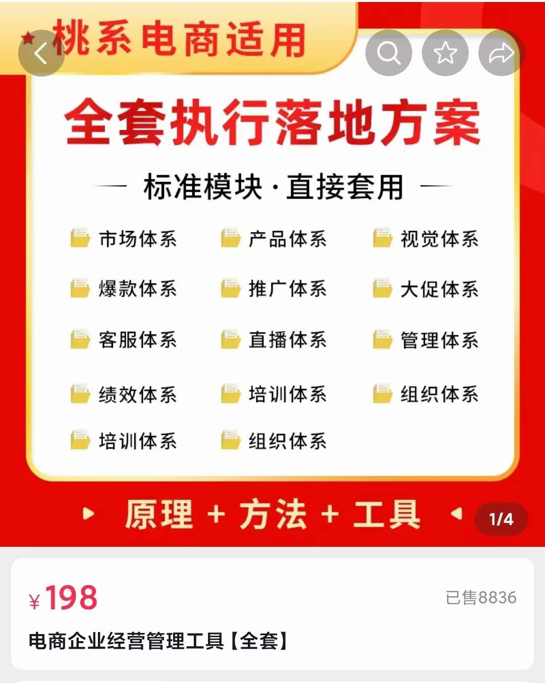 外面卖198·电商企业经营管理工具：全套执行落地方案 标准模块·直接套用汇创网-网创项目_汇创网_中创网_福缘网_冒泡网_网创项目平台汇创网