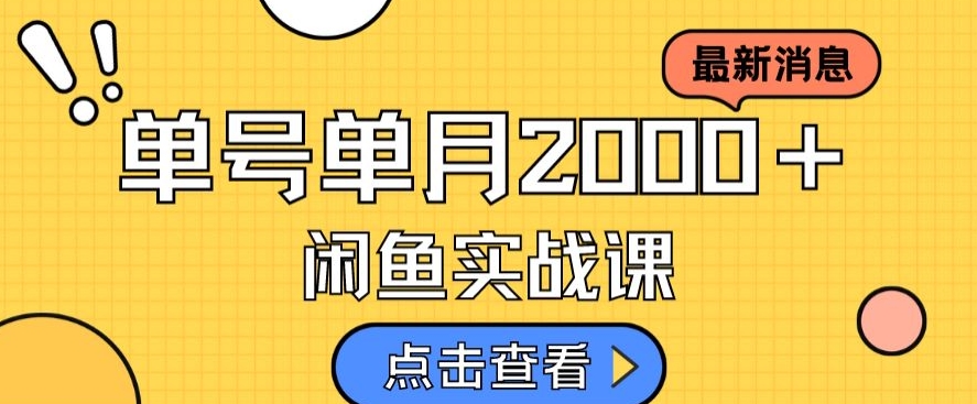 最新闲鱼日入500＋，虚拟资料变现喂饭级讲解汇创网-网创项目_汇创网_中创网_福缘网_冒泡网_资源整合平台汇创网