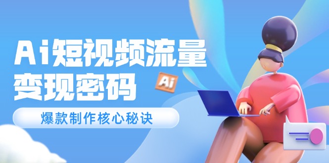 （14875期）Ai短视频流量密码，爆款制作核心秘诀，120万案例深度解析汇创网-网创项目_汇创网_中创网_福缘网_冒泡网_资源整合平台汇创网