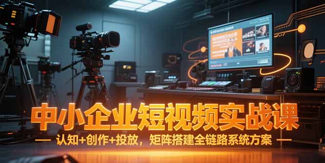 （15249期）中小企业短视频实战课，认知+创作+投放，矩阵搭建全链路系统方案汇创网-网创项目_汇创网_中创网_福缘网_冒泡网_资源整合平台汇创网