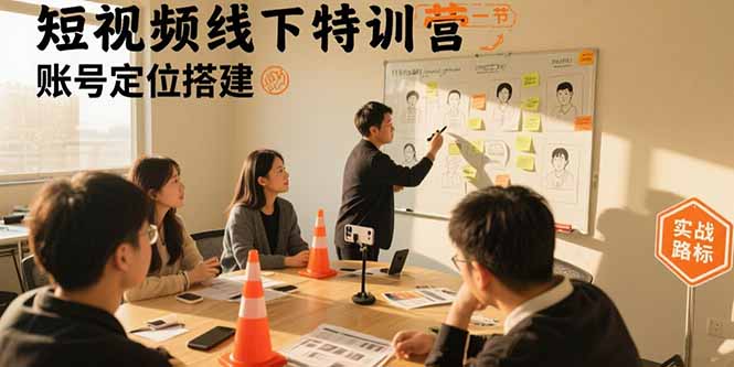 （15707期）短视频线下特训营：账号定位搭建/口播号拍摄剪辑/直播间流量入口/变现实战汇创网-网创项目_汇创网_中创网_福缘网_冒泡网_资源整合平台汇创网
