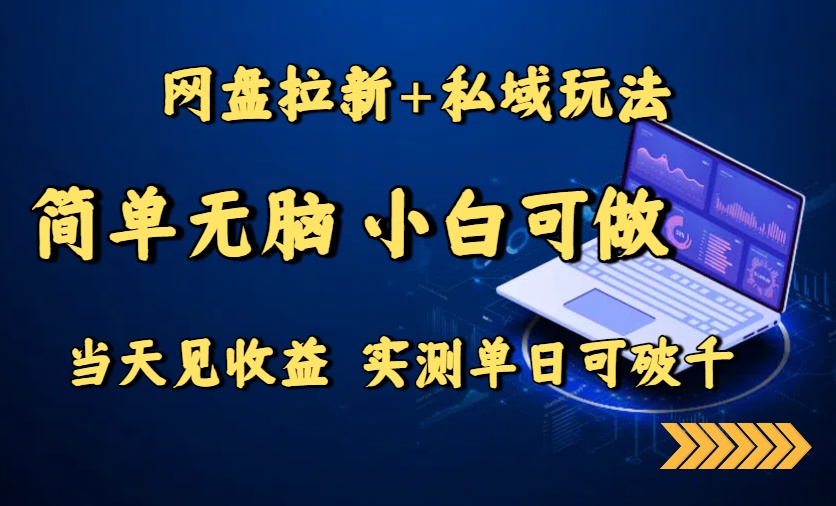 （15744期）网盘拉新+私域玩法，简单无脑，小白可做，当天见收益，实测单日可破千汇创网-网创项目_汇创网_中创网_福缘网_冒泡网_网创项目平台汇创网