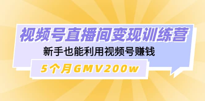 视频号直播间变现训练营汇创网-网创项目_汇创网_中创网_福缘网_冒泡网_资源整合平台汇创网
