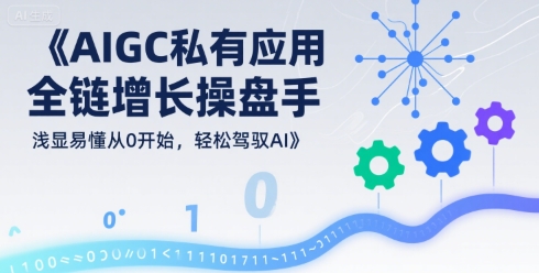 AIGC私有化应用全链增长操盘手，浅显易懂从0开始，轻松驾驭AI汇创网-网创项目_汇创网_中创网_福缘网_冒泡网_资源整合平台汇创网