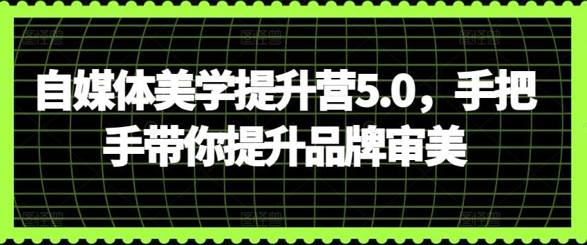 自媒体美学提升营5.0，手把手带你提升品牌审美汇创网-网创项目_汇创网_中创网_福缘网_冒泡网_网创项目平台汇创网