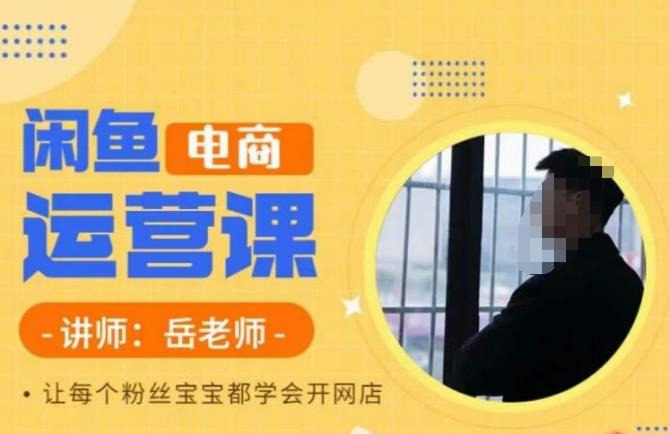 岳老师·闲鱼电商运营课，让每个粉丝宝宝都学会开网店汇创网-网创项目_汇创网_中创网_福缘网_冒泡网_资源整合平台汇创网