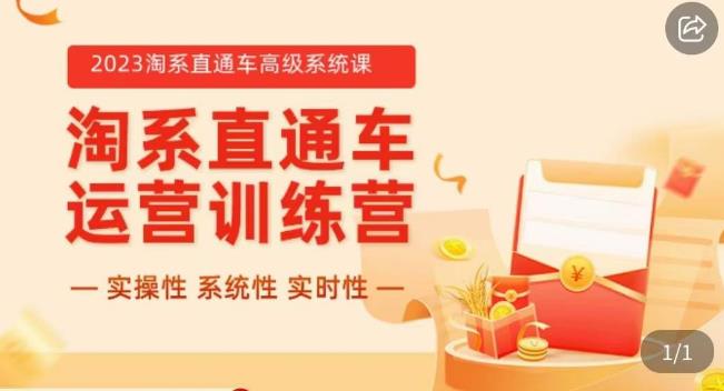冠东·2023淘系直通车高级系统课，​实操性，系统性，实时性，直通车完整体系教学汇创网-网创项目_汇创网_中创网_福缘网_冒泡网_网创项目平台汇创网