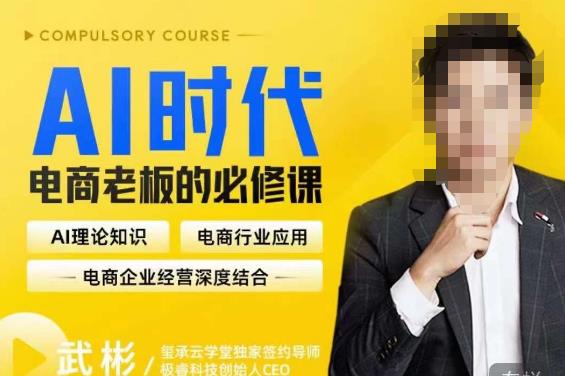 玺承·AI时代，电商老板的必修课，理论+实操+工具，驱动电商销售转化汇创网-网创项目_汇创网_中创网_福缘网_冒泡网_资源整合平台汇创网