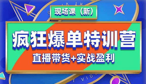 抖音短视频疯狂爆单特训营现场课（新）直播带货+实战案例汇创网-网创项目_汇创网_中创网_福缘网_冒泡网_资源整合平台汇创网