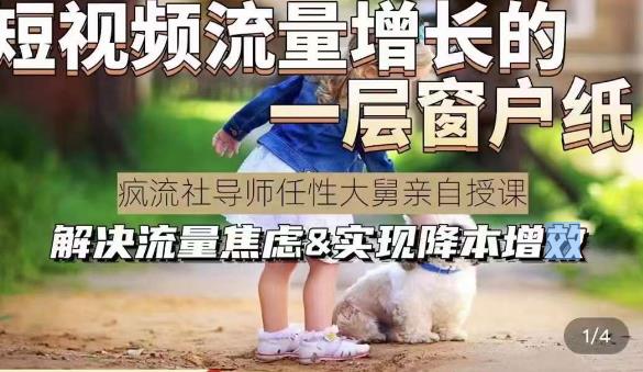 任性大舅·宠物行业短视频运营课(不讲废话)，短视频流量增长的一层窗户纸，解决流量焦虑&实现降本增效汇创网-网创项目_汇创网_中创网_福缘网_冒泡网_资源整合平台汇创网
