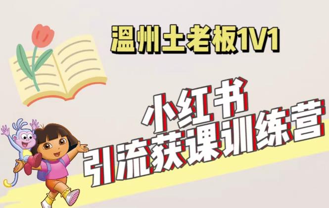 小红书1对1引流获客训练营：账号、内容、引流、成交（价值3999元）汇创网-网创项目_汇创网_中创网_福缘网_冒泡网_资源整合平台汇创网