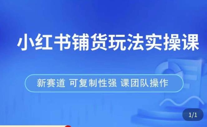 小红书铺货玩法实操课，流量大，竞争小，非常好做，新赛道，可复制性强，可团队操作汇创网-网创项目_汇创网_中创网_福缘网_冒泡网_资源整合平台汇创网