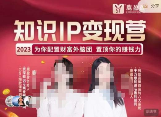 鹿盈盈-知识IP变现实操营，​普通人可复制的知识产品落地实操课，​带你打通知识IP变现底层逻辑汇创网-网创项目_汇创网_中创网_福缘网_冒泡网_资源整合平台汇创网