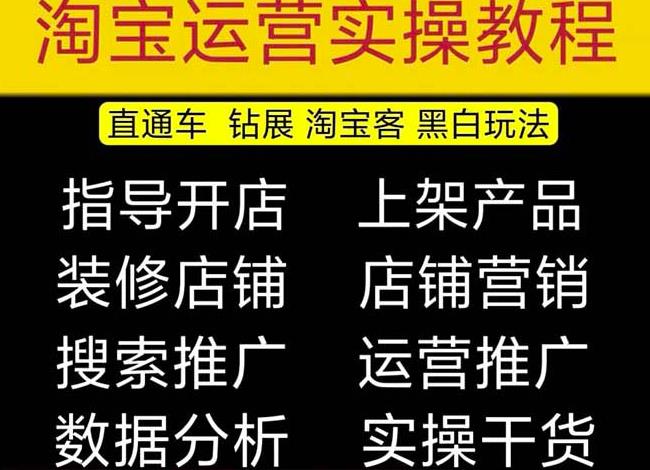 2023淘宝开店教程0基础到高级全套视频网店电商运营培训教学课程汇创网-网创项目_汇创网_中创网_福缘网_冒泡网_网创项目平台汇创网