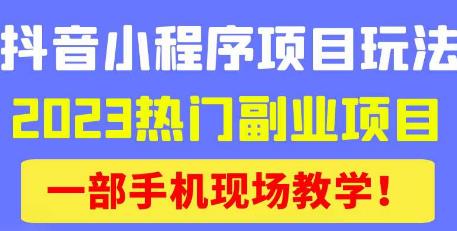 抖音小程序9.0新技巧，2023热门副业项目，动动手指轻松变现汇创网-网创项目_汇创网_中创网_福缘网_冒泡网_资源整合平台汇创网