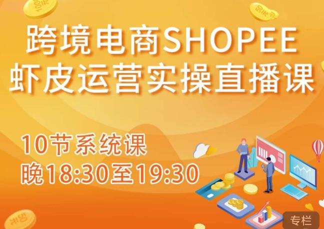跨境电商Shopee虾皮运营实操直播课，从零开始学，入门到精通（10节系统课）汇创网-网创项目_汇创网_中创网_福缘网_冒泡网_资源整合平台汇创网