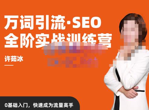 许茹冰·万词引流-SEO全阶实战训练营，0基础入门，快速成为流量高手汇创网-网创项目_汇创网_中创网_福缘网_冒泡网_资源整合平台汇创网