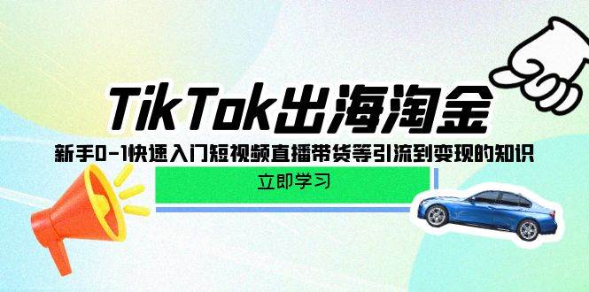 （10035期）TikTok-出海淘金，新手0-1快速入门短视频直播带货等引流到变现的知识汇创网-网创项目_汇创网_中创网_福缘网_冒泡网_资源整合平台汇创网