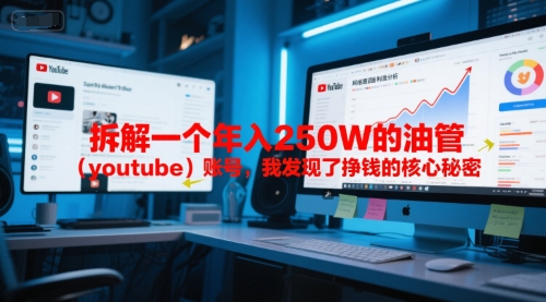 付费文章：拆解一个年入250W的油管（youtube）账号，我发现了挣钱的核心秘密汇创网-网创项目_汇创网_中创网_福缘网_冒泡网_网创项目平台汇创网