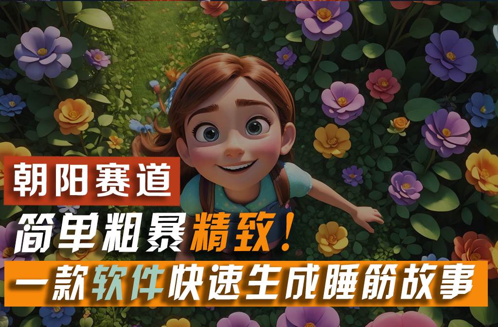 利用一款软件5分钟一条爆款睡前故事，简单粗暴精致！小白月入2w+汇创网-网创项目_汇创网_中创网_福缘网_冒泡网_资源整合平台汇创网