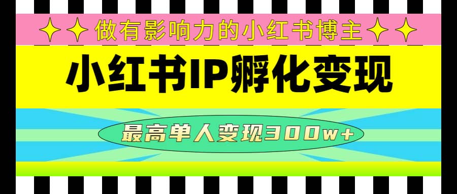 某收费培训-小红书IP孵化变现：做有影响力的小红书博主汇创网-网创项目_汇创网_中创网_福缘网_冒泡网_资源整合平台汇创网