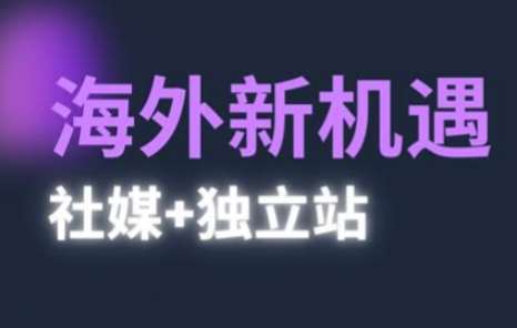 2025出海新机遇(社媒+独立站)，海外新机遇，实现独立站的高效运营与出海汇创网-网创项目_汇创网_中创网_福缘网_冒泡网_资源整合平台汇创网
