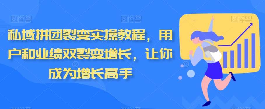 私域拼团裂变实操教程，用户和业绩双裂变增长，让你成为增长高手汇创网-网创项目_汇创网_中创网_福缘网_冒泡网_资源整合平台汇创网