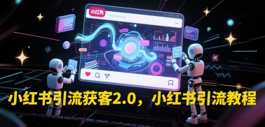 小红书引流获客2.0，小红书引流教程汇创网-网创项目_汇创网_中创网_福缘网_冒泡网_资源整合平台汇创网