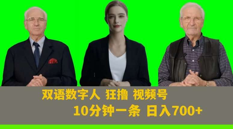 Ai生成双语数字人狂撸视频号，日入700+内附251G素材【揭秘】汇创网-网创项目_汇创网_中创网_福缘网_冒泡网_网创项目平台汇创网