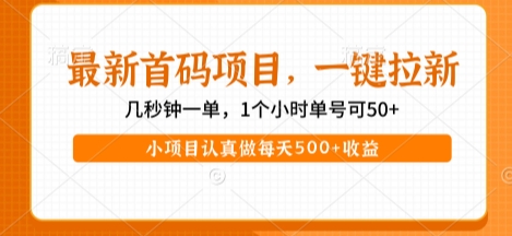 最新首码项目，操作最简单，收益高，一键拉新，1个小时单号可50+，小项目认真做每天5张+收益【揭秘】汇创网-网创项目_汇创网_中创网_福缘网_冒泡网_资源整合平台汇创网