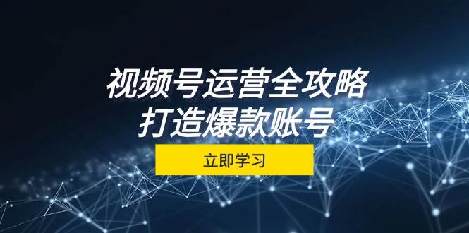 （12912期）视频号运营全攻略，从定位到成交一站式学习，视频号核心秘诀，打造爆款…汇创网-网创项目_汇创网_中创网_福缘网_冒泡网_资源整合平台汇创网