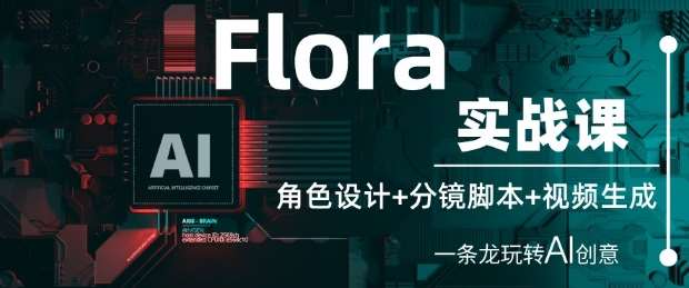 Flora实战课：角色设计+分镜脚本+视频生成，一条龙玩转AI创意汇创网-网创项目_汇创网_中创网_福缘网_冒泡网_网创项目平台汇创网