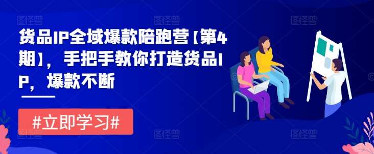 货品IP全域爆款陪跑营【第4期】，手把手教你打造货品IP，爆款不断汇创网-网创项目_汇创网_中创网_福缘网_冒泡网_资源整合平台汇创网