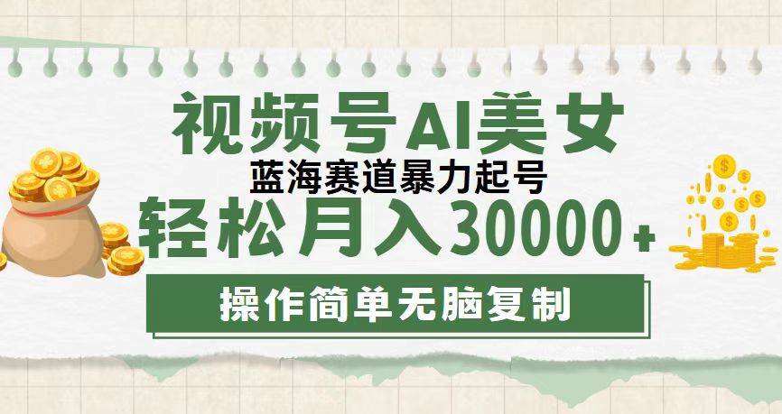 （12087期）视频号AI美女跳舞，轻松月入30000+，蓝海赛道，流量池巨大，起号猛，无…汇创网-网创项目_汇创网_中创网_福缘网_冒泡网_资源整合平台汇创网