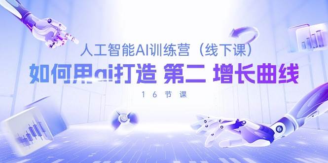 （10413期）人工智能AI训练营（线下课），如何用ai打造 第2增长曲线（16节课）汇创网-网创项目_汇创网_中创网_福缘网_冒泡网_网创项目平台汇创网