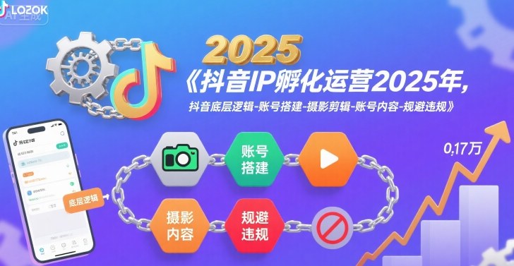 抖音IP孵化运营2025年，抖音底层逻辑-账号搭建-摄影剪辑-账号内容-规避违规汇创网-网创项目_汇创网_中创网_福缘网_冒泡网_网创项目平台汇创网