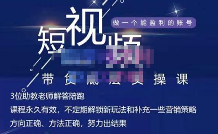 吴Sir·短视频带货底层实操课，教你如何选爆品、了解获短视频流量密码，正确起号汇创网-网创项目_汇创网_中创网_福缘网_冒泡网_资源整合平台汇创网
