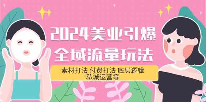 2024美业引爆全域流量玩法，素材打法 付费打法 底层逻辑 私城运营等(31节)汇创网-网创项目_汇创网_中创网_福缘网_冒泡网_资源整合平台汇创网