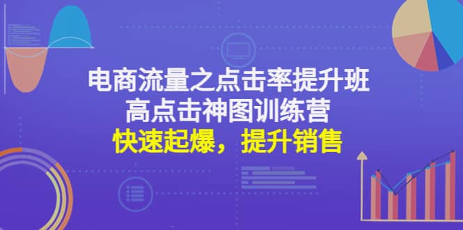 电商流量之点击率提升班+高点击神图训练营：快速起爆，提升销售汇创网-网创项目_汇创网_中创网_福缘网_冒泡网_资源整合平台汇创网
