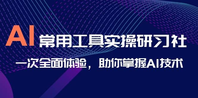 AI-常用工具实操研习社，一次全面体验，助你掌握AI技术汇创网-网创项目_汇创网_中创网_福缘网_冒泡网_资源整合平台汇创网