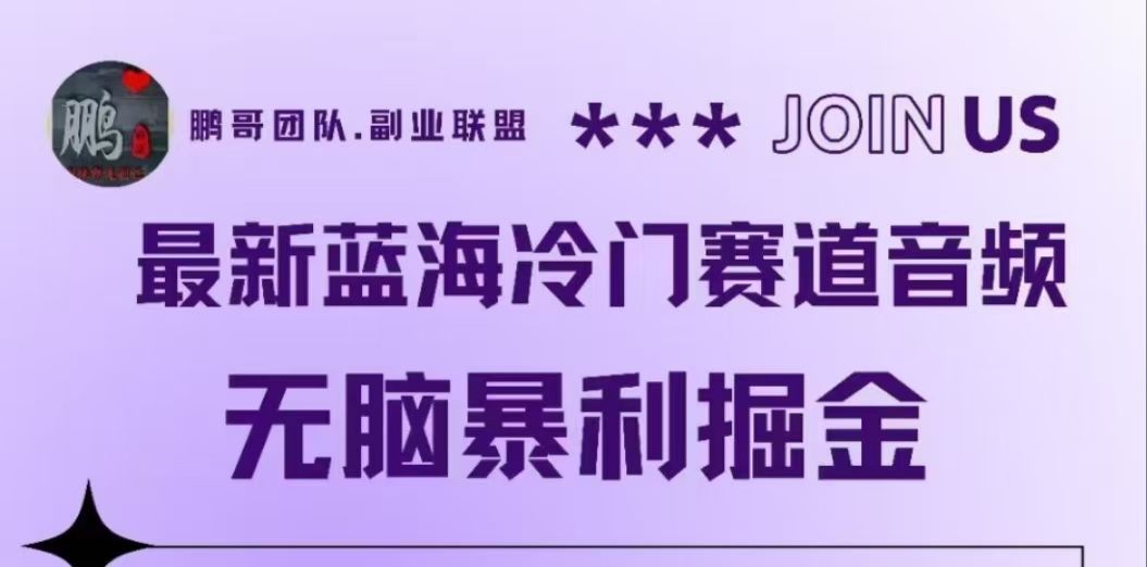 最新蓝海冷门赛道音频，无脑暴利掘金汇创网-网创项目_汇创网_中创网_福缘网_冒泡网_资源整合平台汇创网