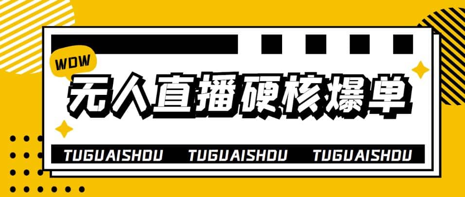 大飞无人直播硬核爆单技术，轻松玩转无人直播汇创网-网创项目_汇创网_中创网_福缘网_冒泡网_资源整合平台汇创网