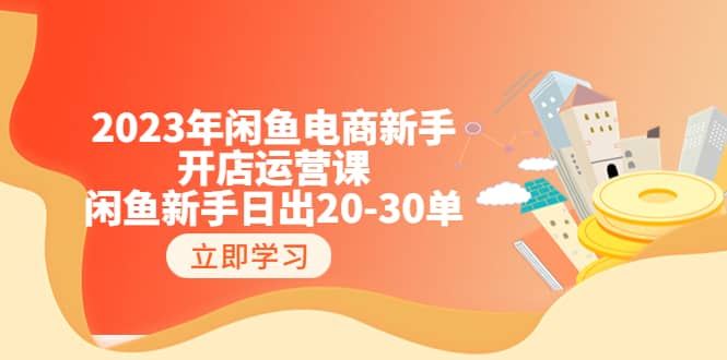 2023年闲鱼电商新手开店运营课：闲鱼新手日出20-30单（18节-实战干货）汇创网-网创项目_汇创网_中创网_福缘网_冒泡网_资源整合平台汇创网